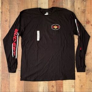Buc-ees racing long sleeve tee black - XL